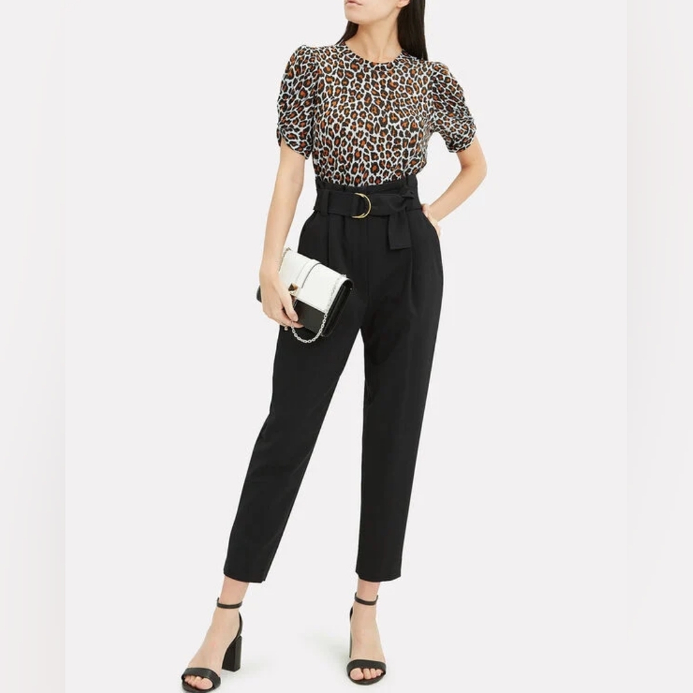A.L.C. Diego Tapered Paperbag Trousers Size 2-6 - Picture 3 of 13